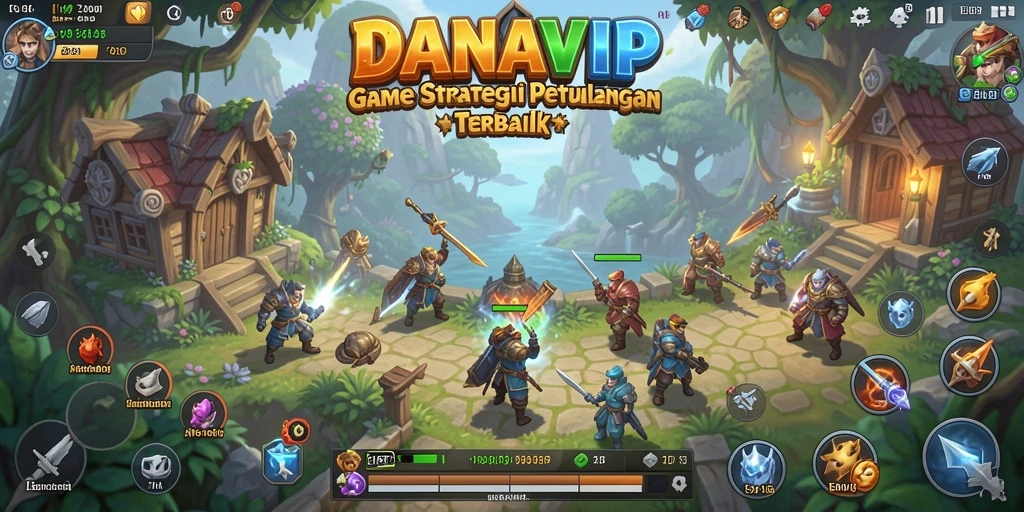 Tampilan gameplay seru dan strategis dalam DANAVIP.