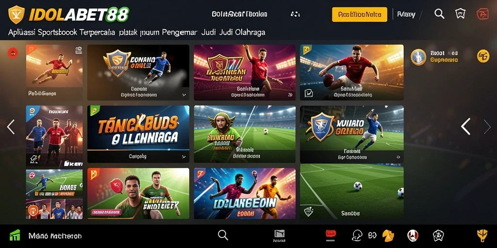 Screenshot IDOLABET88 menunjukkan antarmuka taruhan yang interaktif dan menarik.