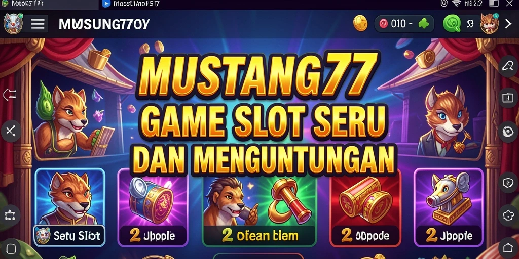 Tangkap momen seru gameplay Slot di MUSTANG77.