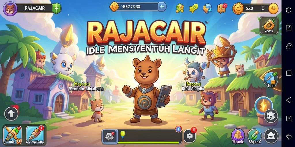 Tangkapan layar gameplay <strong>RAJACAIR</strong> yang menunjukkan aksi santai dan menyenangkan.
