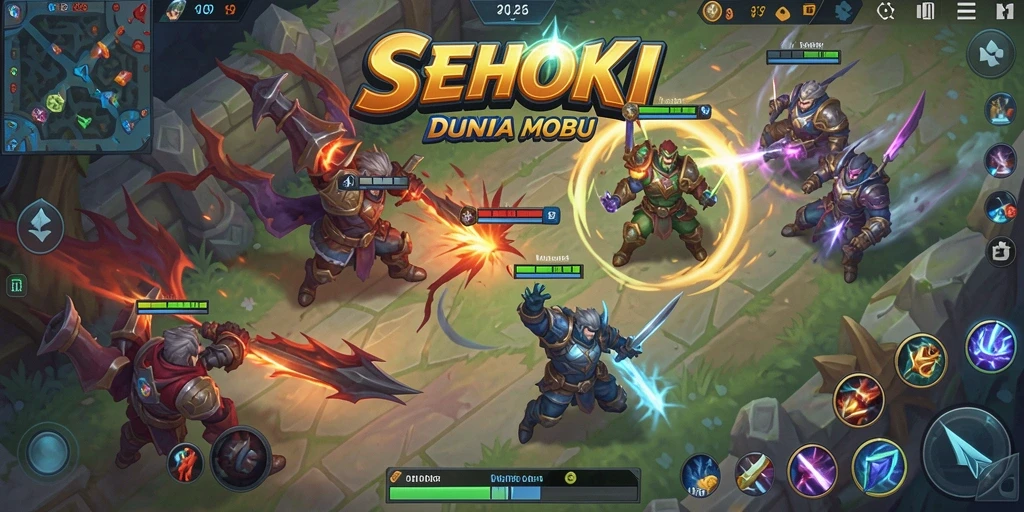 Tangkapan layar gameplay SEHOKI yang menampilkan aksi pertempuran seru.