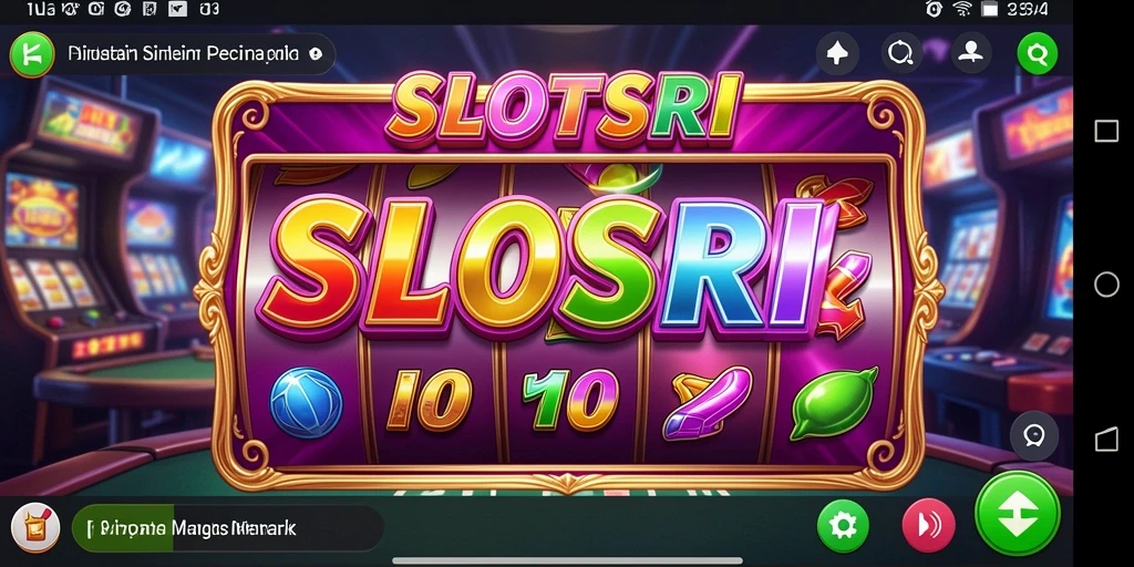 Screenshot gameplay SLOTSRI yang menarik dan penuh warna.