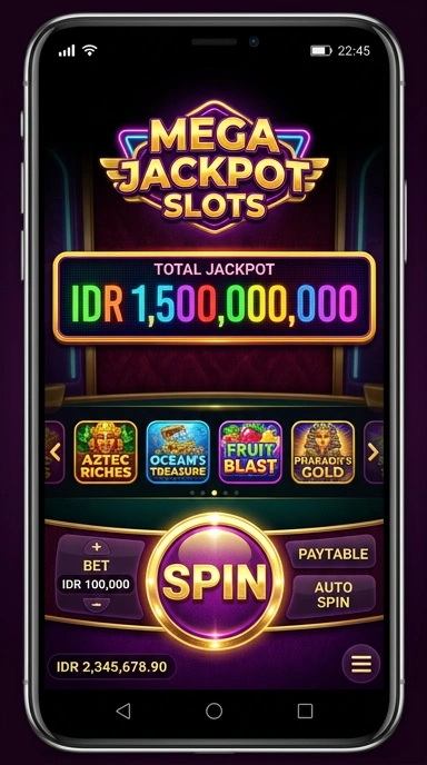 Tampilan utama aplikasi j200m yang user-friendly.